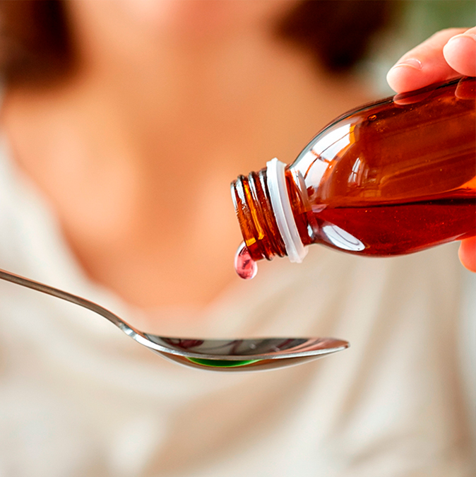 Jarabe para la tos y caries
