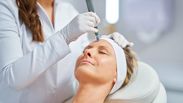 mujer en proceso de mesoterapia